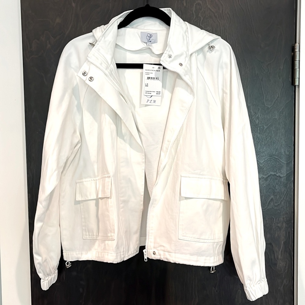 White Denim Jacket with hood